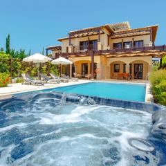 Luxury Elite Villa AJ06 complete with a private, climate controlled pool and a relaxing outdoor Jacuzzi, Aphrodite Hills Resort