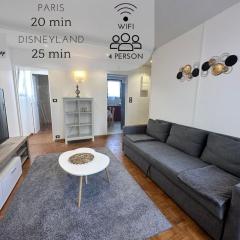 Appartement 1 chambre, 1 sejour, 4 personnes, Proche JO-2024, Paris et Disneyland