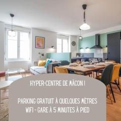 Mâcon Cozy / Appartement central 100m² / 8 pers