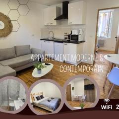 Appartement moderne et contemporain, Wifi, 2 pers