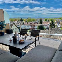 Penthouse Apartment mit Alpenblick