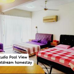 Studio with Pool View