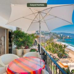 Ocean view 2Br Condo-Balcony-Beach-Pool