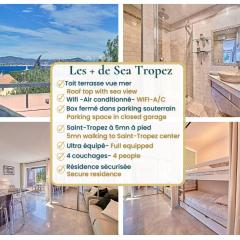 Sea Tropez-Grand studio, terrasse vue mer, garage