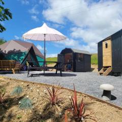 Luxury Private Glamping in the Stargazer Geo Dome, Yurt or Converted Caravan Beautiful Pembrokeshire Setting close to Narberth