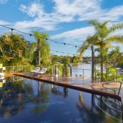 Waterfront Pool Water filtered to remove chlorine