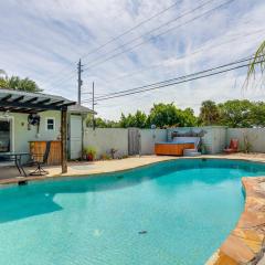 Sunny Tequesta Oasis Hot Tub and Poolside Backyard