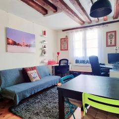 Cozy apartment Central Paris Le Marais with 1 separate Bed room