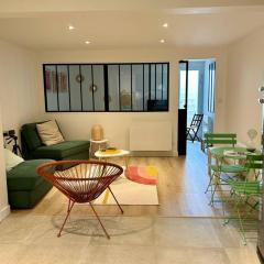 Nice new apartment with direct access a big garden