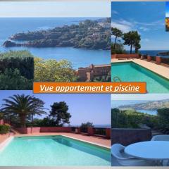 Appartement 4 pers vue mer Théoule sur mer