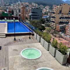 Loft/Apartaestudio Chapinero con piscina gym