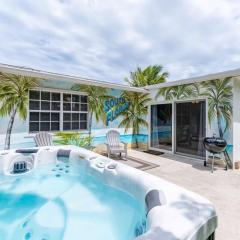 Tropical Oasis W Hot Tub Near Beach