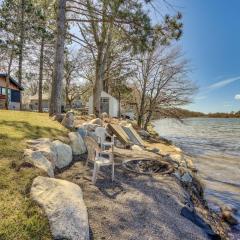 Stylish Lakefront Cabin in Zimmerman with Hot Tub!