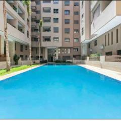 Superbe appartement hivernage piscine, parking t19