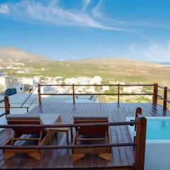 Santorini Rooftop Hot Tub Suite with Panoramic Views