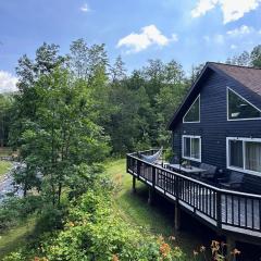 Serene Retreat on a Stream