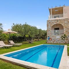 Sea view villa Manolis with private pool near the beach