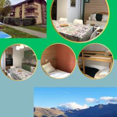 appartement Bagnères-de-Luchon vue montagne piscine ouverte du 15 juin au 15 septembre