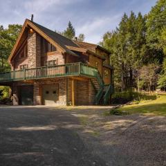 Cabin with a Hot Tub and Game Room by Summer