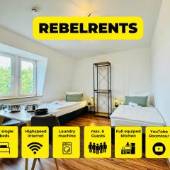 RebelRents - 6P Apartment, Modern, stylisch und zentral!