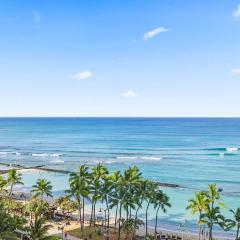 Luxury Oceanfront 2 Bedroom Apartment at Waikiki Beach Tower