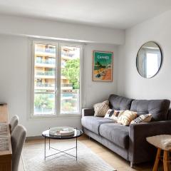 Studio lumineux à 2 mn à pied de la plage