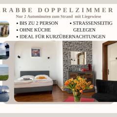 Krabbe Doppelzimmer 4, am Elbe-Weser-Radweg mit Fahrradunterstellmöglichkeit, auch für E-Bikes, ideal für Kurzaufenthalte, Smart-TV 42 Zoll, kostenfreier Parkplatz,