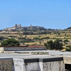 House at Mosta view to Mdina