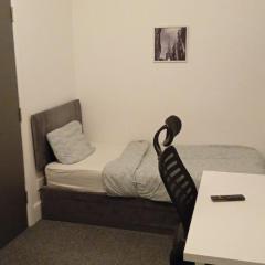 Single Room with Private Bath Free Street Parking Near LFC No Breakfast