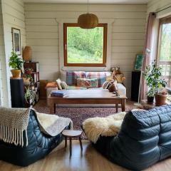 Cosy bright wooden house in Ariege mountains