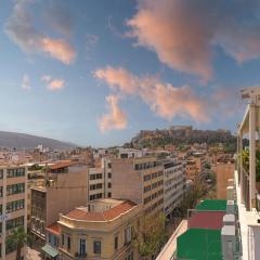 Top-Floor Athens Studio with Stunning Views of the Parthenon