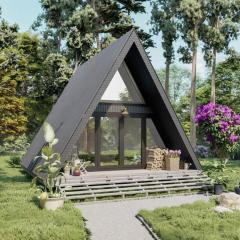 Lakeside Luxe A-Frame Tiny Cabin