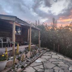 Cabin with hottub at homestay