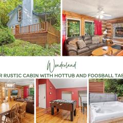 2br Rustic Cabin With Hottub And Foosball Table