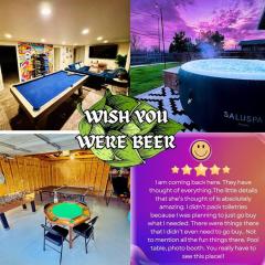 Pool Table, Arcade, Lounge - Beer Inspired BnB