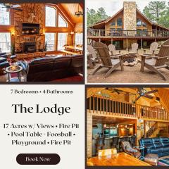 The Lodge Large Cabin, 17 Acres, Playground, Forest Access