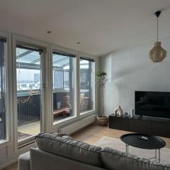 Private rooftop apartment with sauna in the city centre