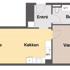 Great 1-bed wbalcony by Odense Harbour