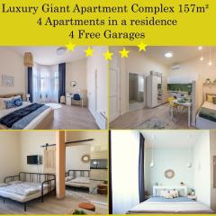 157m2 Luxury Giant Apartment Complex with 4 Free Garages