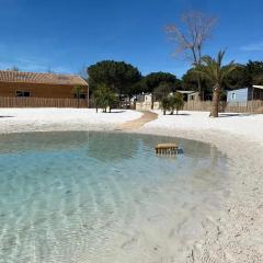 Bungalow de 3 chambres a Vendres a 500 m de la plage avec piscine partagee jardin amenage et wifi