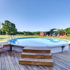 Neosho Home on 90 Acres with Private Pool and Fire Pit