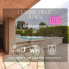 Suite Nymphéalove - Parking - Piscine - Jacuzzi - 50 m2 - CapitalChic Services Peymeinade