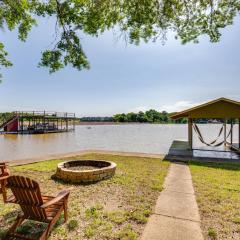 Lakefront Texas Home with Private Dock and Fire Pit!