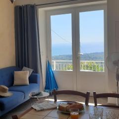 Appartement A Caserella entièrement rénové avec terrasse et vue panoramique sur mer