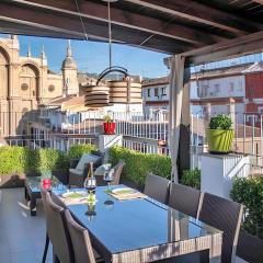 One bedroom apartement with city view furnished terrace and wifi at Granada