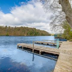 Idyllic Newaygo Home with River Views and Boat Dock!