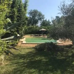 Gite de charme 80 m², piscine, proche d'Uzès.