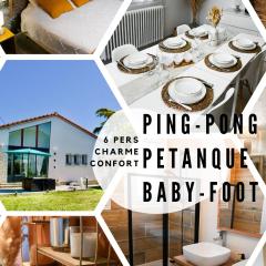 Maison Cosy : Pétanque, Baby-foot & Ping-Pong !