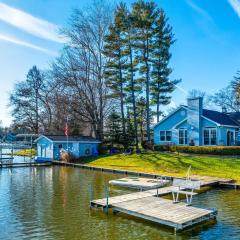 Lakefront Paw Paw Cottage with Boats and 2 Docks!