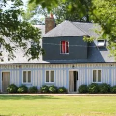 Blue cottage in Normandie